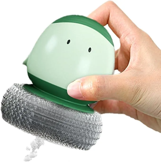 Palm Scrub Brush, Kitchen Dish Dispensing Brush